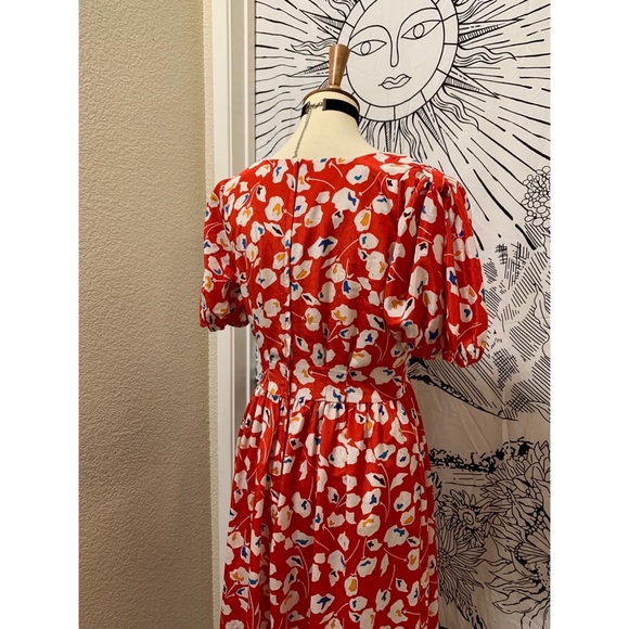 🌈 Artistic Vintage flower dress - Picture 7 of 11